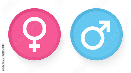 Female Male Button Color