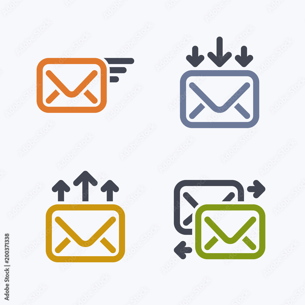 Newsletter Operations - Outline Duo Icons. A set of 4 professional, pixel-perfect icons . Newsletter Operations - Outline Duo Icons. A set of 4 professional, pixel-perfect icons .