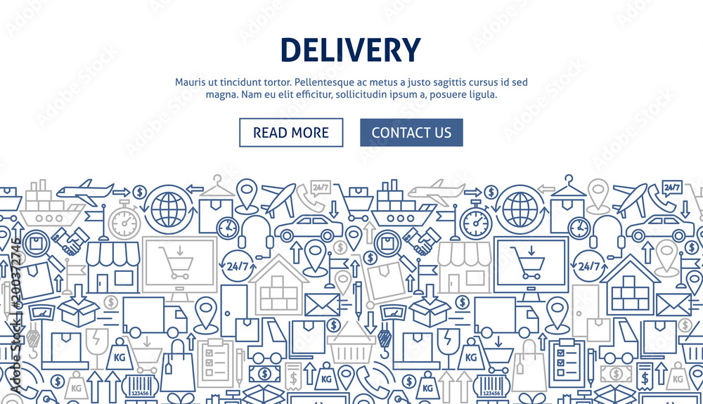 Delivery Banner Design Delivery Banner Design