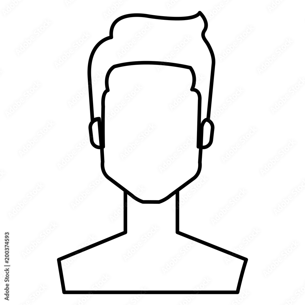young man shirtless avatar character vector illustration design young man shirtless avatar character vector illustration design