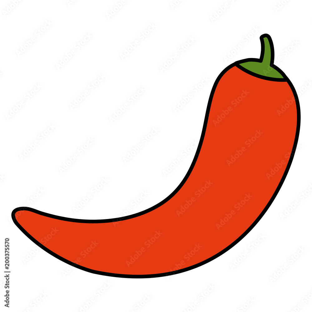 chilli pepper hot vegetable vector illustration design