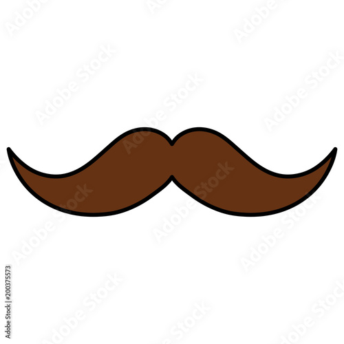 mexican mustache isolated icon vector illustration design