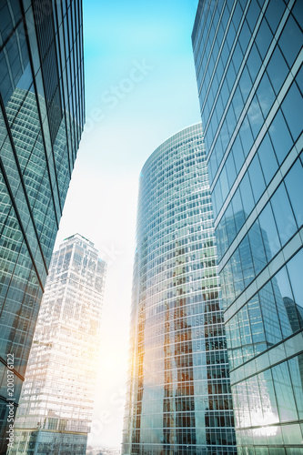 Canvas Print buildings of modern business center