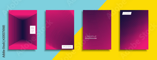 Vector cover designs. Future Poster template. Smartphone modern background set.