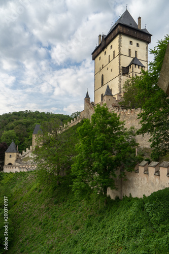 Fototapeta Naklejka Na Ścianę i Meble -  Karlstejn Castle, Central Bohemia, Czech Republic.