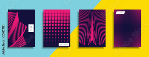 Vector cover designs. Future Poster template. Smartphone modern background set.
