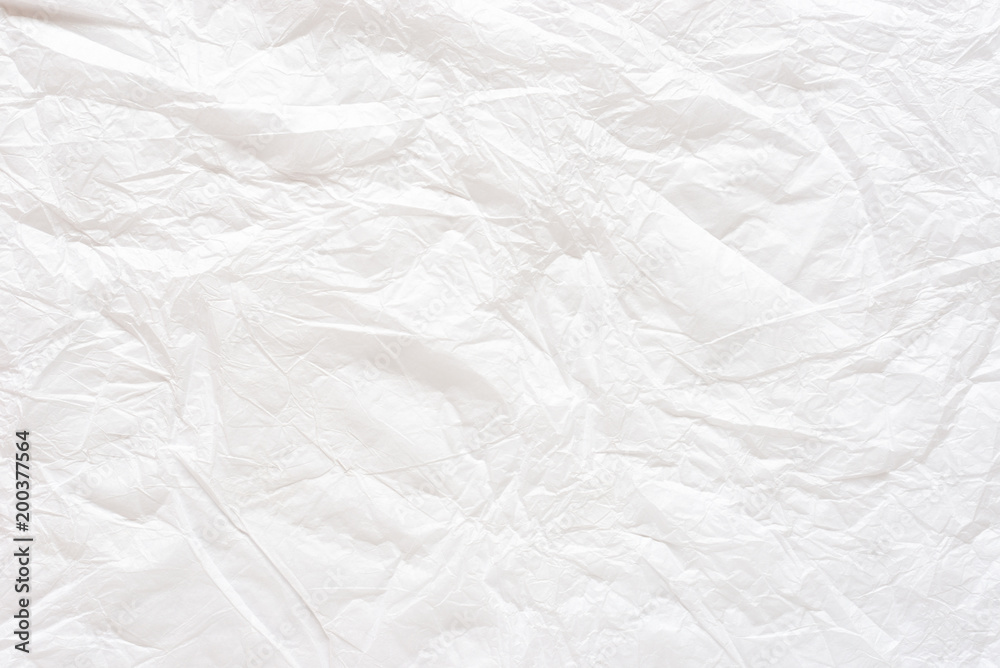 Fototapeta premium white crumpled paper texture background.