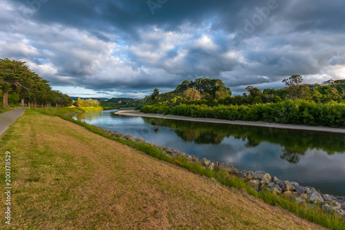 On the banks of the river Manawatu