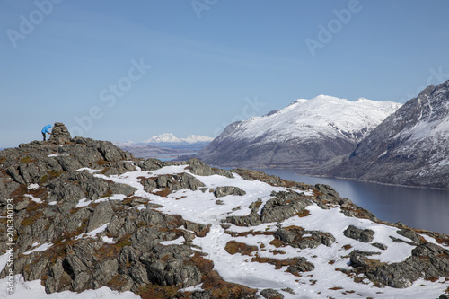 Mountain hike in Northern Norway