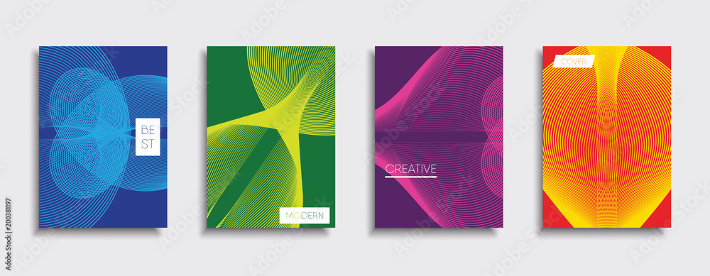 Vector cover designs. Future Poster template. Smartphone modern background set.