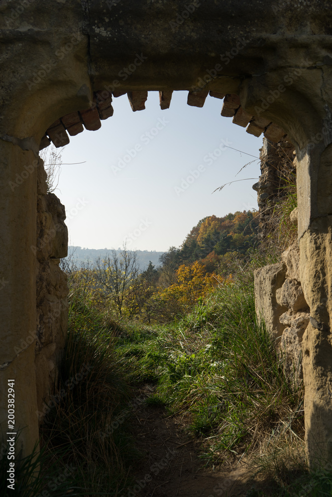 Ruins of Zviretice Castle, Central Bohemian Region, Czech Republic.