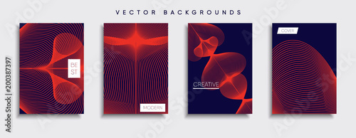 Vector cover designs. Future Poster template. Smartphone modern background set. © Tornado design