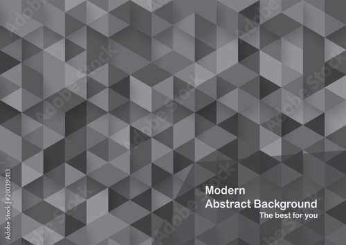 Modern abstract background in polygon shape. Template design in blue and white tone for business presentation, cover, brochure, packaging and web banner.