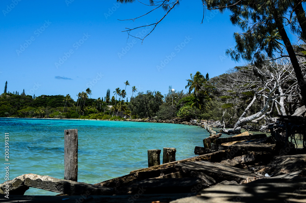 Beach in Isle of Pines, New Caledonia