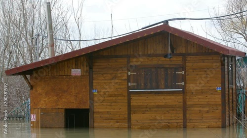 Wallpaper Mural House Drowned In Water Flood Torontodigital.ca