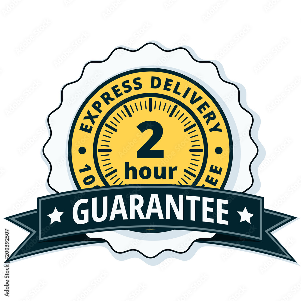 2 Hour Express Delivery illustration 2 Hour Express Delivery illustration