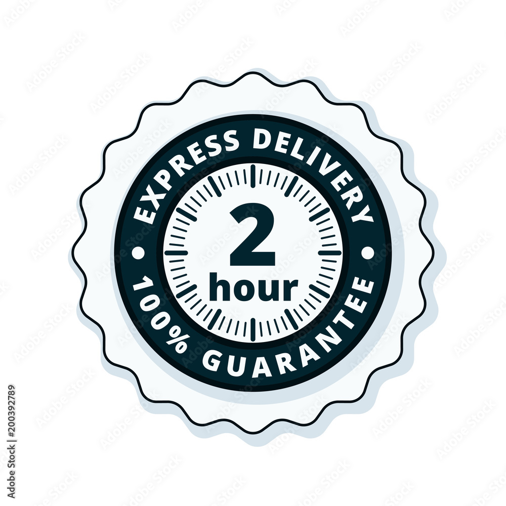 2 Hour Express Delivery illustration 2 Hour Express Delivery illustration