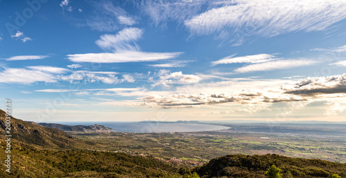 Panoramic view Costa Brava Spain Catalonia