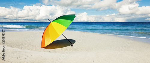 Schirm am Strand
