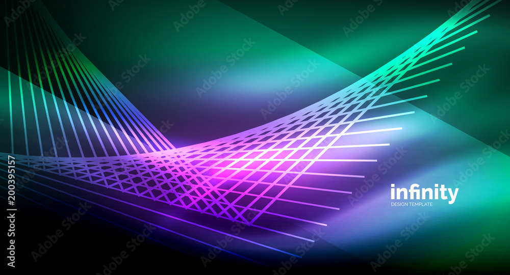 Shiny straight lines on dark background, techno digital modern template Shiny straight lines on dark background, techno digital modern template