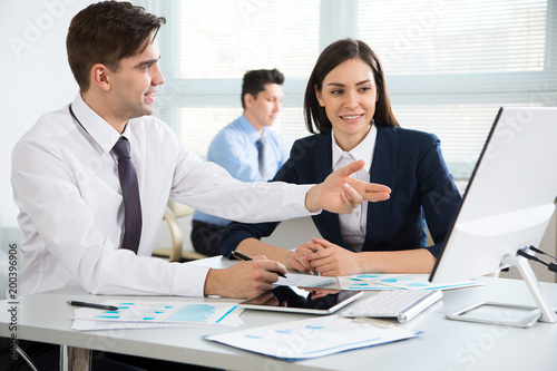 Business people working together in the office