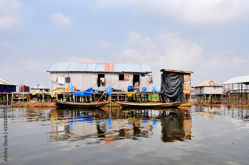 Lake village Ganvie on Lake Nokoué near Cotonou, Benin
Lake village Ganvie on Lake Nokoué near Cotonou, Benin