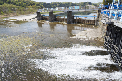 玉川上水の取水口である羽村取水堰（東京都羽村市） photo