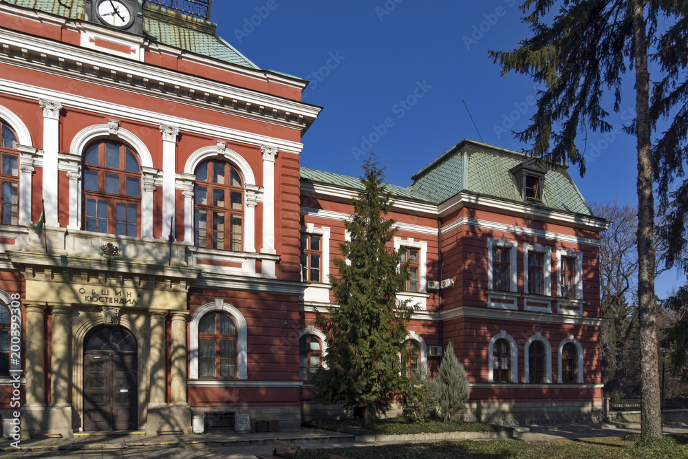 Naklejka premium Building of Town hall in Town of Kyustendil, Bulgaria
