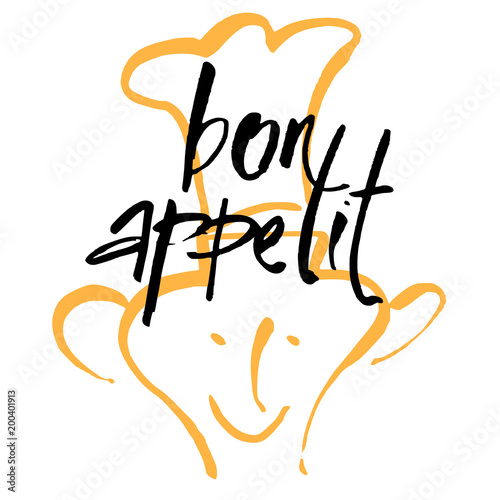 bon appetit lettering template