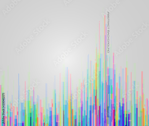 Abstract vertical colorful geometric lines background. Designing of high technology.