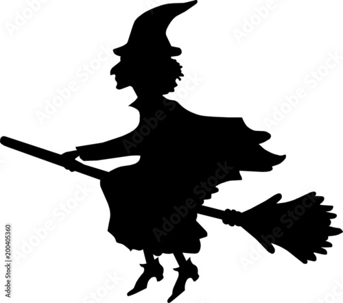 Witch Halloween Broomstick