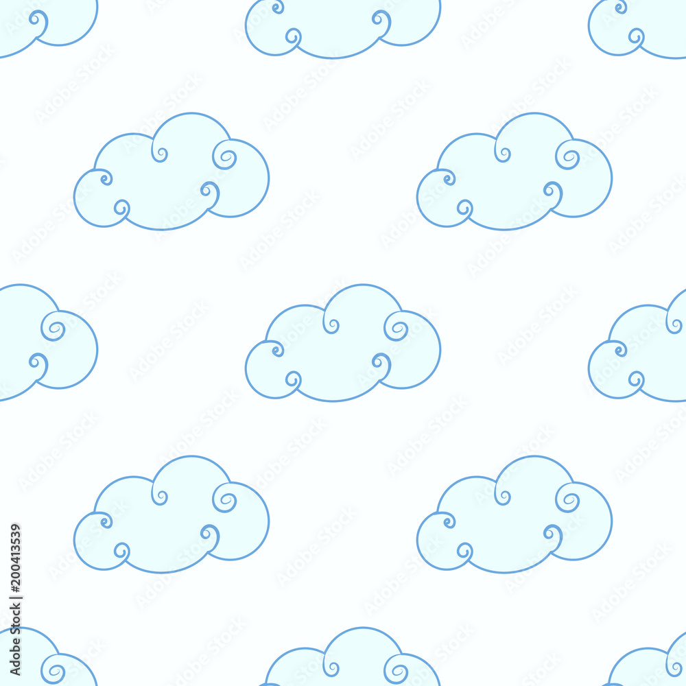 Fototapeta premium Baby shower toys seamless pattern background vector.