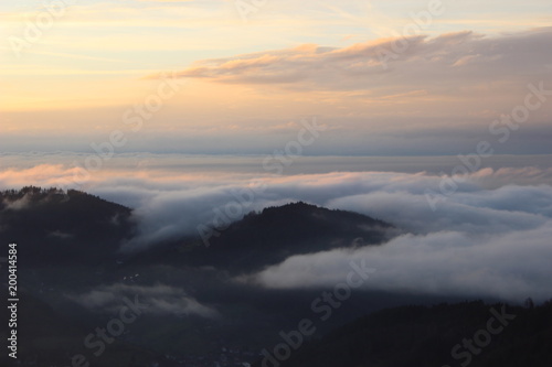 Ein Meer von Nebel