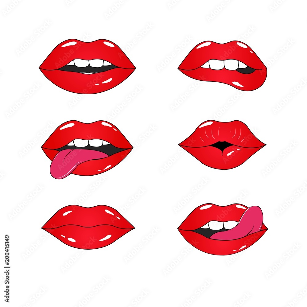 lip pattern.lips and mouth vector illustration lip pattern.lips and mouth vector illustration