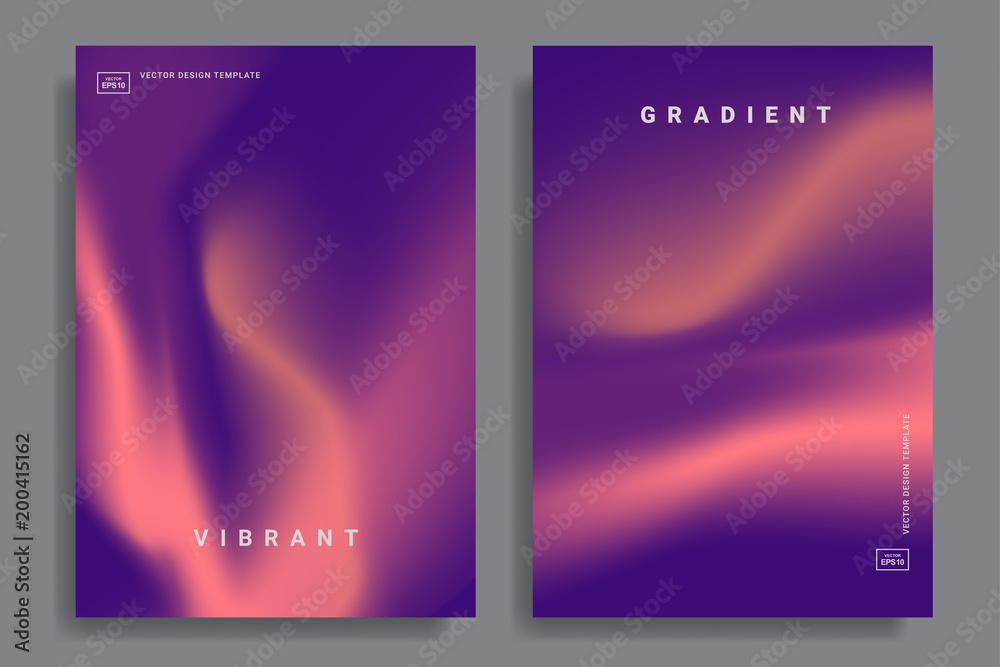 Vibrant gradient backgrounds