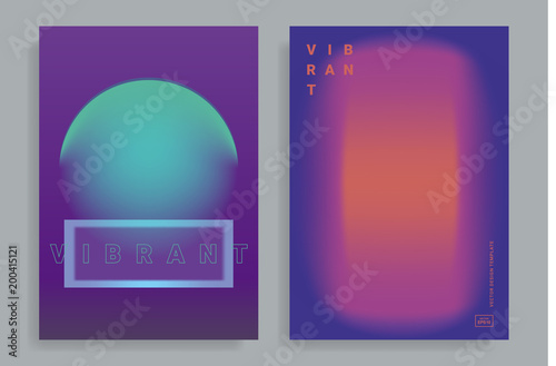 design templates with vibrant gradient shapes
