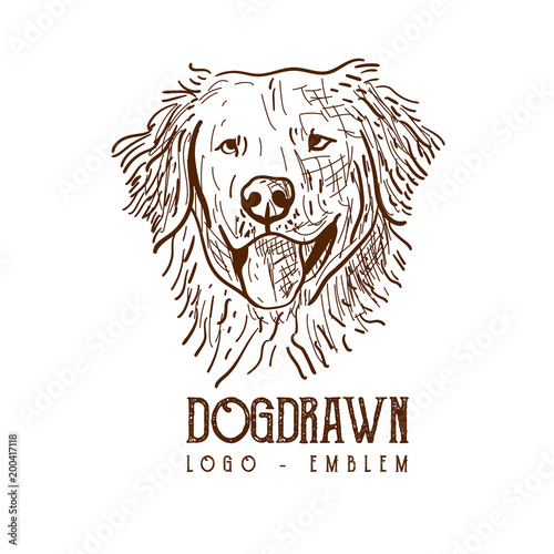 Dog handdrawn, drawing dog