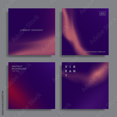 design templates with vibrant gradient shapes