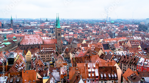 Panoramic Cityscape of Nuremberg, Germany
