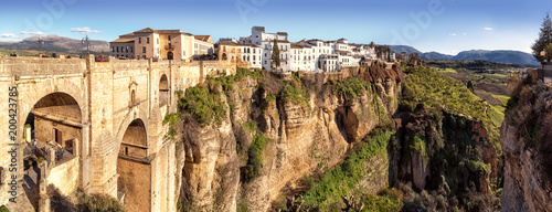 Puente Nuevo and the Cliffs of El Tajo Gorge, Ronda, Spain photo