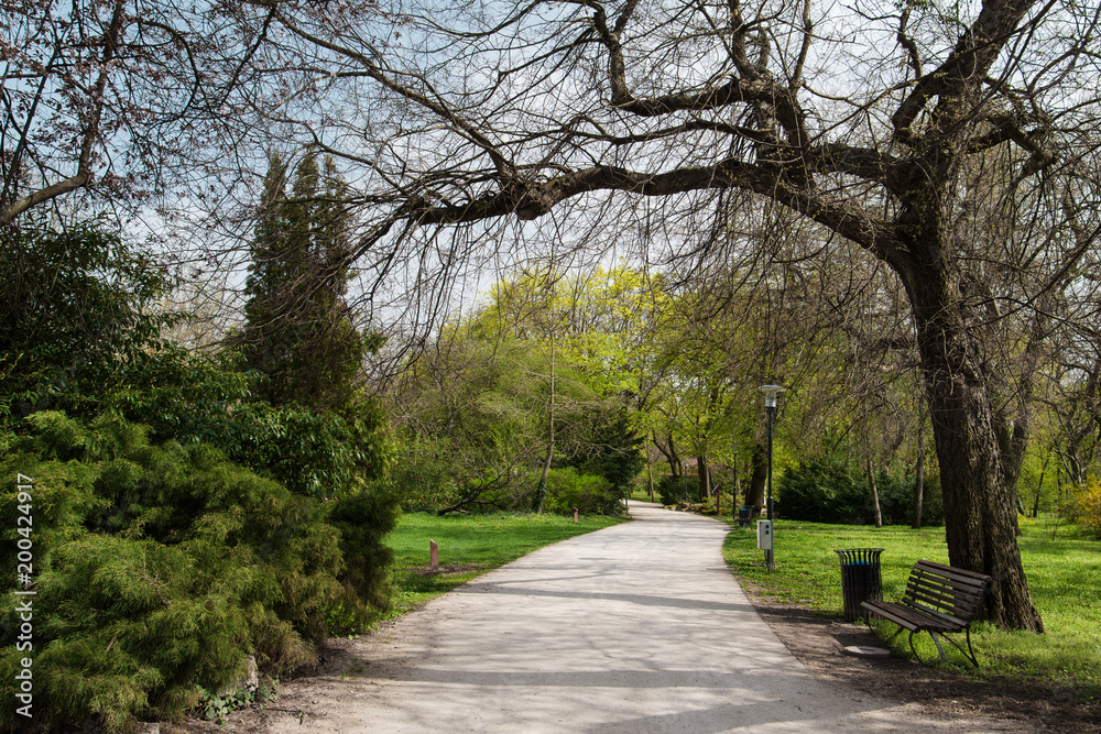 Beautiful public park. Angolpark, Tata, Hungary Beautiful public park. Angolpark, Tata, Hungary