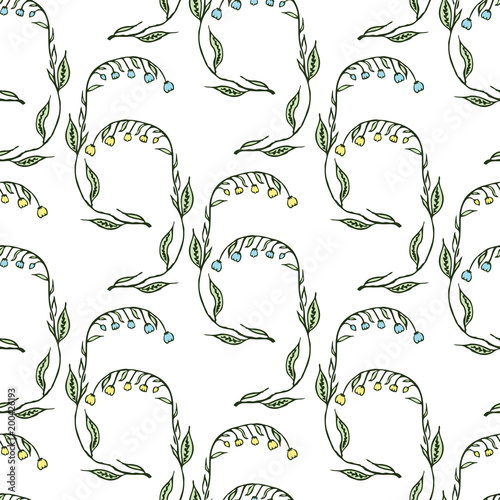 Pattern of the flexible twigs of lilies