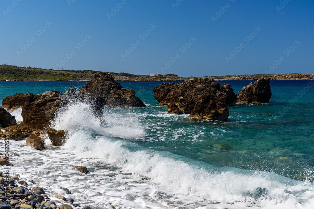 Obraz premium Stomio Beach, Chania, Crete, Greece