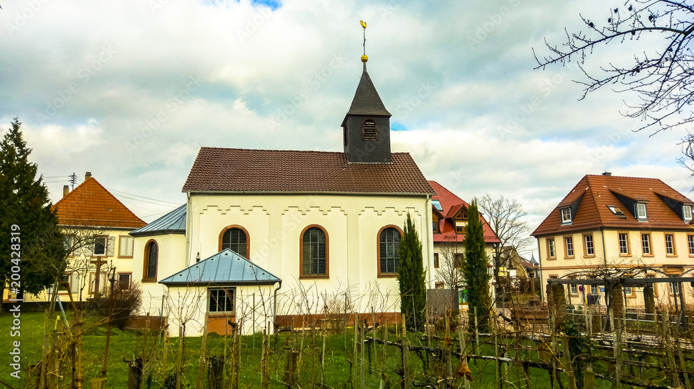 a chapel in Maikammer at the southern wine route of the palatinate