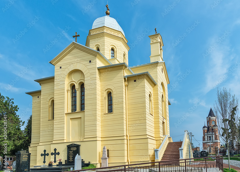 Naklejka premium Church entrance, St. Dimitrije, Zemun, Belgrade