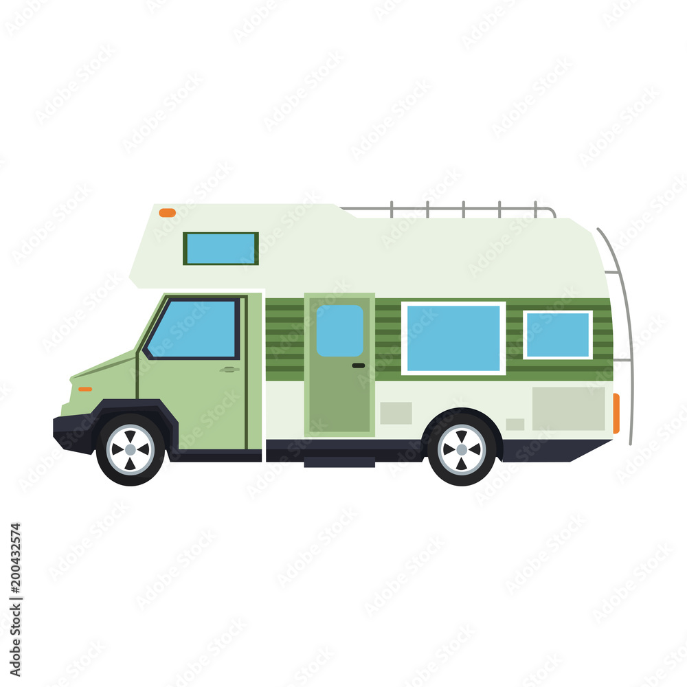 Camper van vehicle vector illustration graphic design