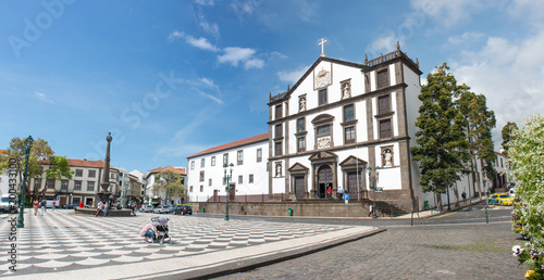 Praça do Município de Funchal Madeira island Portugal (Igreja do Colégio)
