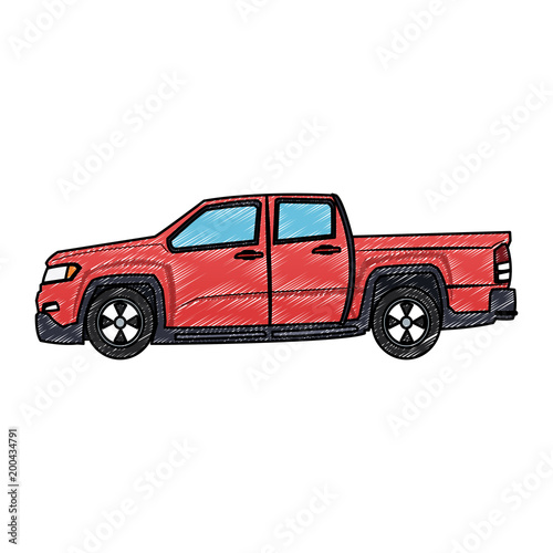 Pick up truck vector illustration graphic design