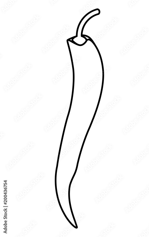 jalapeño pepper icon over white background, vector illustration jalapeño pepper icon over white background, vector illustration