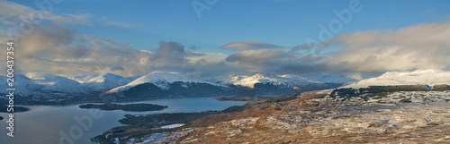 Loch Lomond on a winters day viewed from Conic Hill
